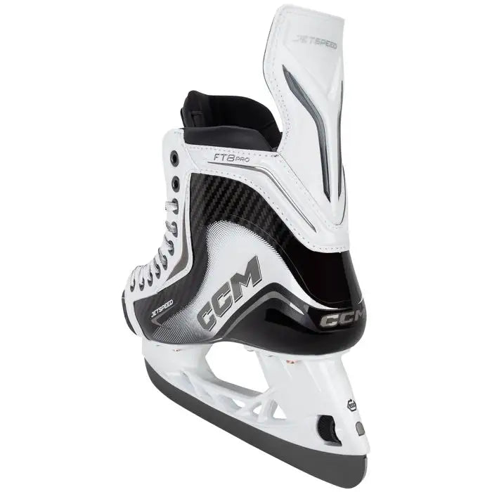 CCM JetSpeed FT8 Pro Senior Hockey Skates- White