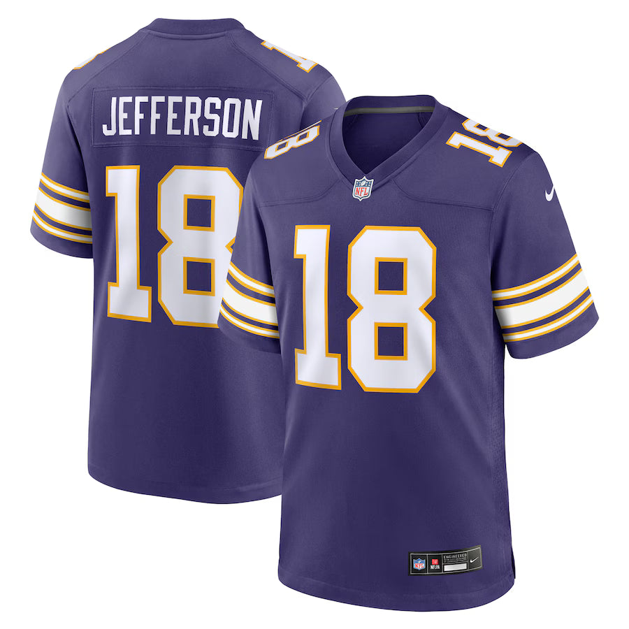 Nike NFL Minnesota Vikings #18 Justin Jefferson Game Jersey