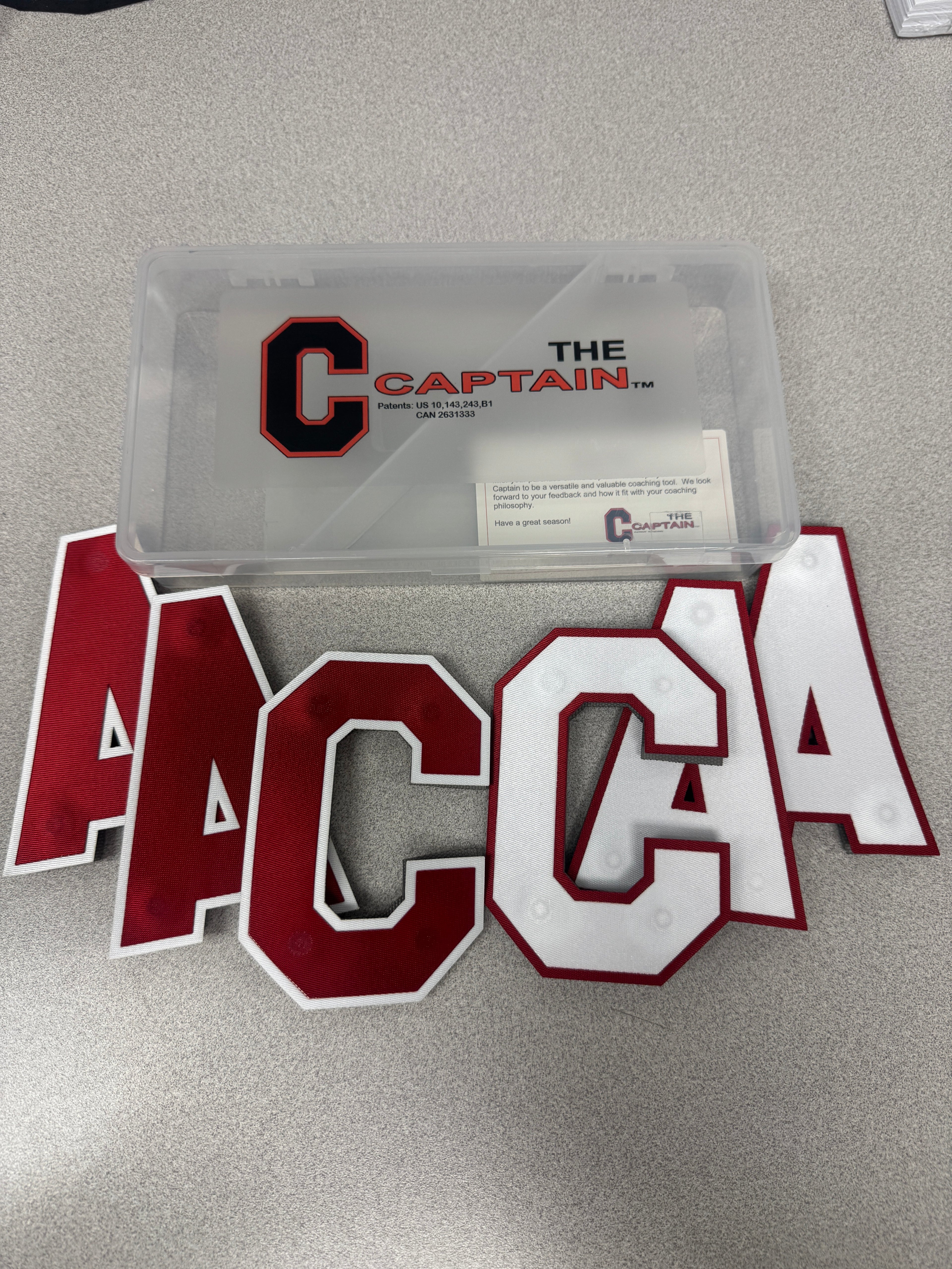 Removable Captain Letters- Multi Pack