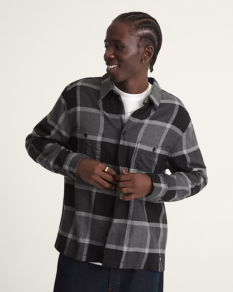 Vans Mens Larkspur Plaid Flannel Shirt