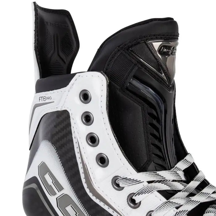 CCM JetSpeed FT8 Pro Senior Hockey Skates- White
