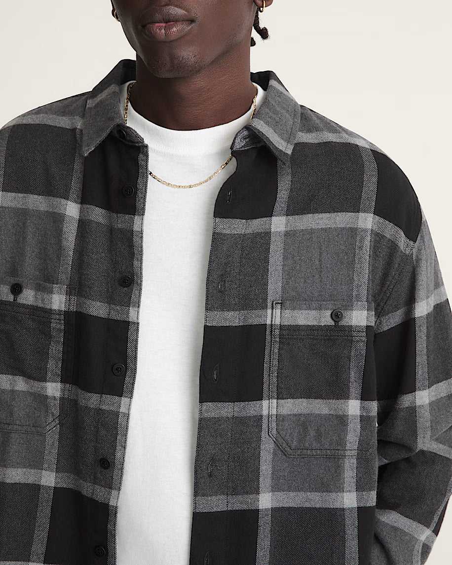 Vans Mens Larkspur Plaid Flannel Shirt