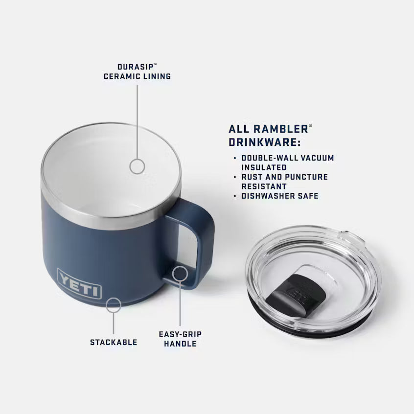 Yeti Rambler 14oz Stackable Mug with Durasip Ceramic Lining