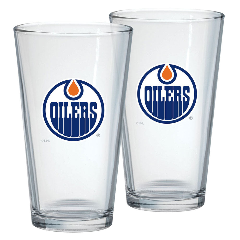 Inglasco Edmonton Oilers 16Oz Mixing Glass