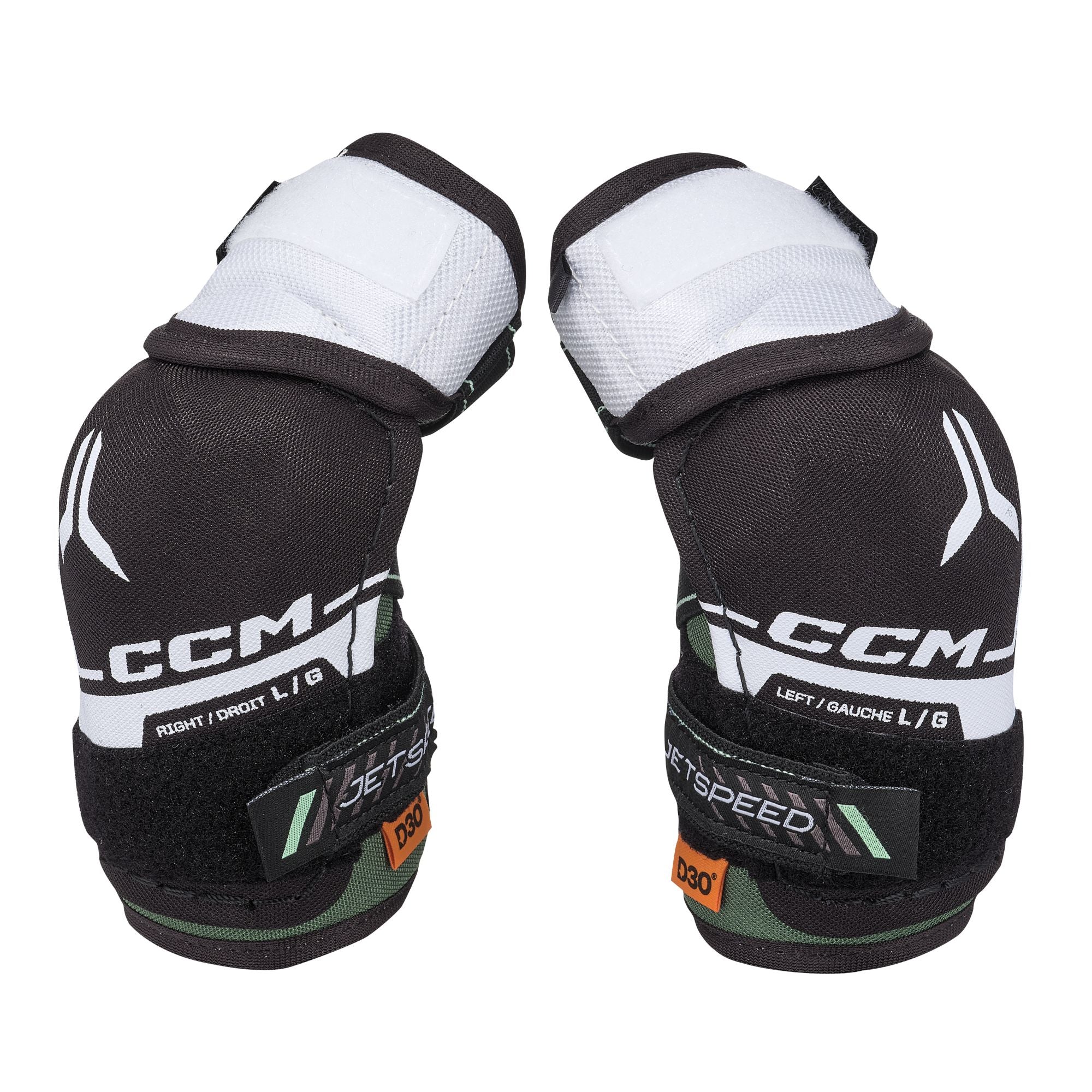 CCM Girls JetSpeed FTW Pro Youth Hockey Elbow Pads - front