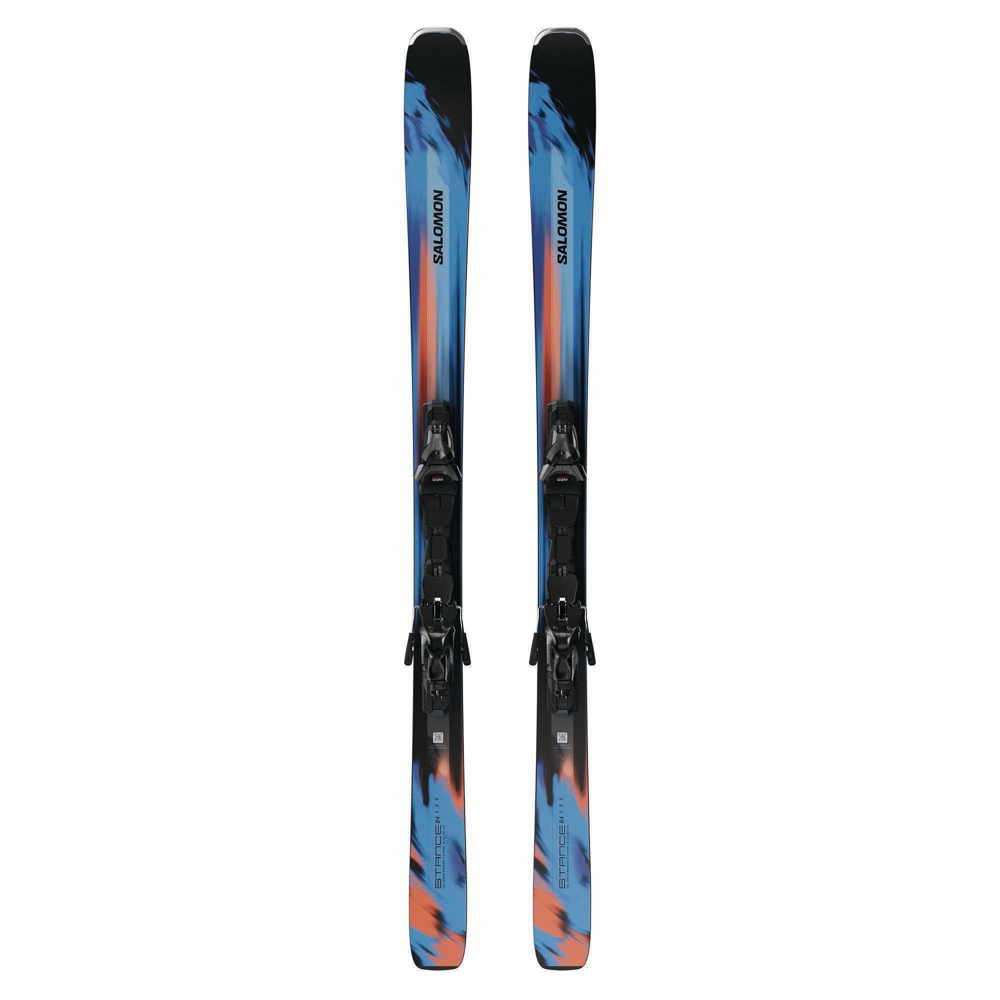 Salomon E Stance 84 R alpine ski with MI12 GW binding in Azure Blue