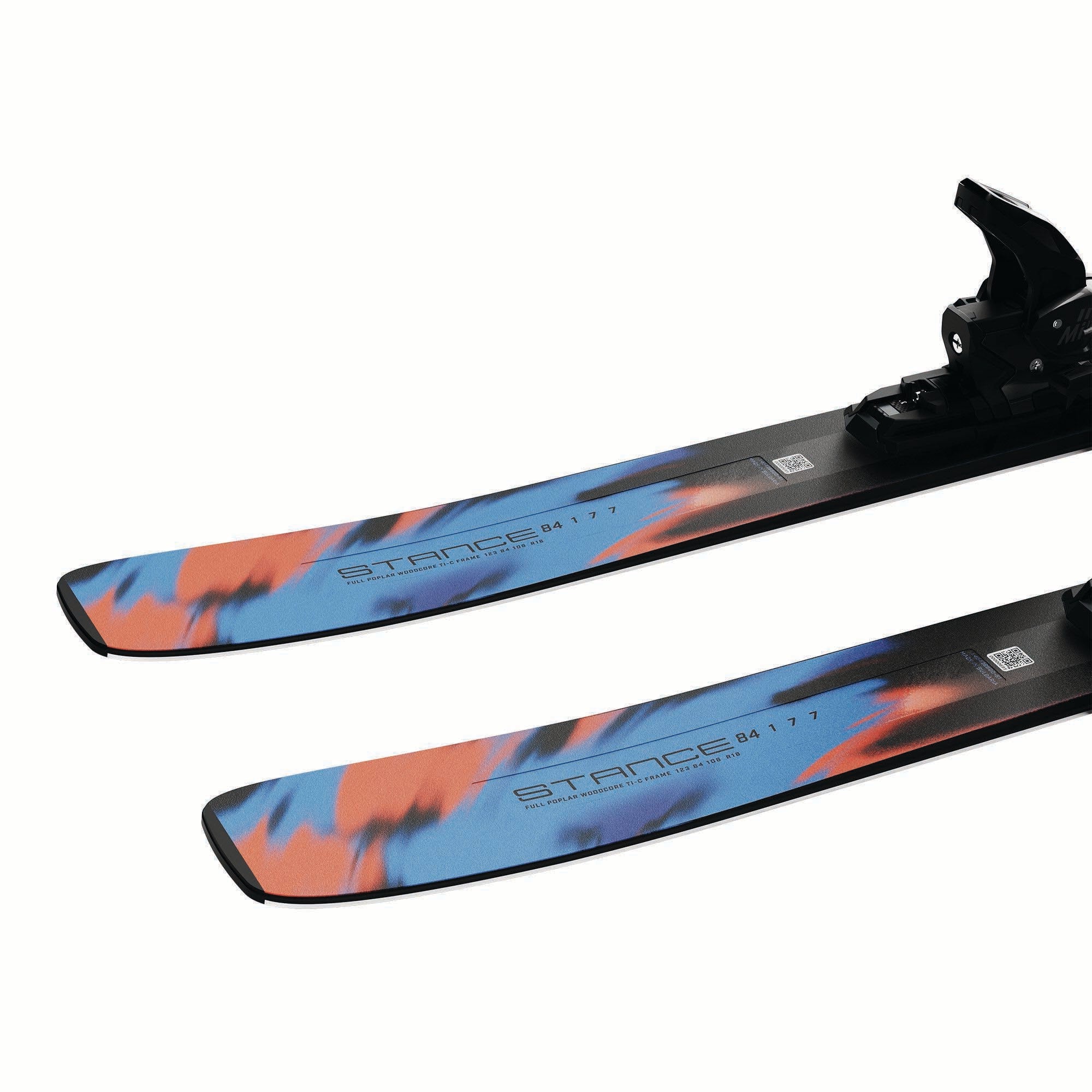 Salomon E Stance 84 R alpine ski with MI12 GW binding in Azure Blue