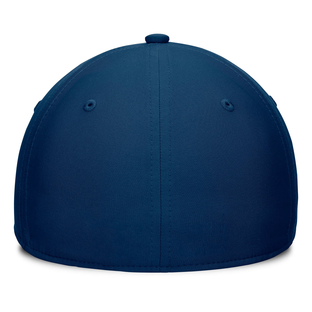 Seattle Kraken Fanatics Fundamental Top Shelf 2-Tone Flex Hat Gray/Navy - back
