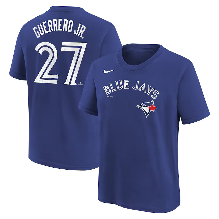 Outerstuff Youth Toronto Blue Jays Name and Number T-Shirt- Vladimir Guerrero Jr.