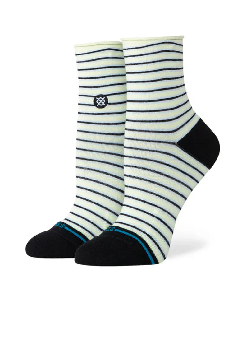 Blue Fade Quarter Sock- Women's