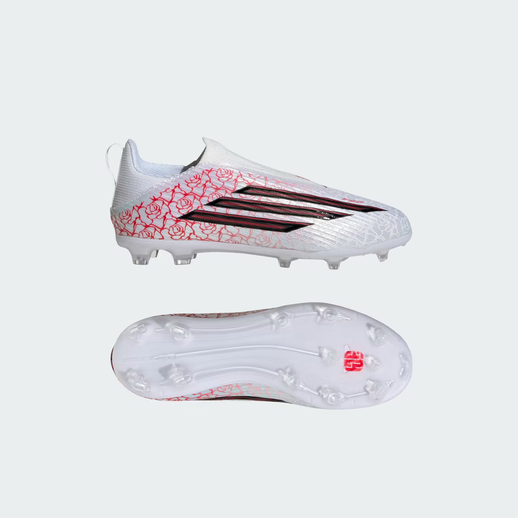 Adidas F50 League Lamine Yamal Laceless Firm Ground Kids Soccer Cleats