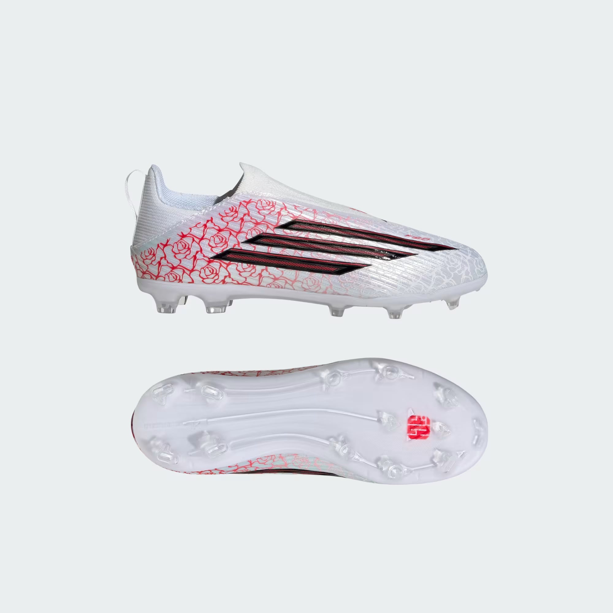 Adidas F50 League Lamine Yamal Laceless Firm Ground Kids Soccer Cleats