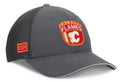 NHL Authentic Pro Home Ice Trucker Adjustable Hat- Calgary Flames