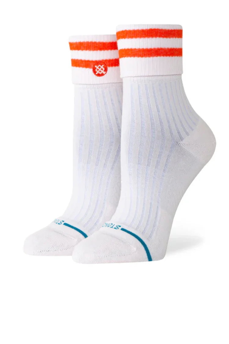 Roll Cuff Quarter Sock- Women's