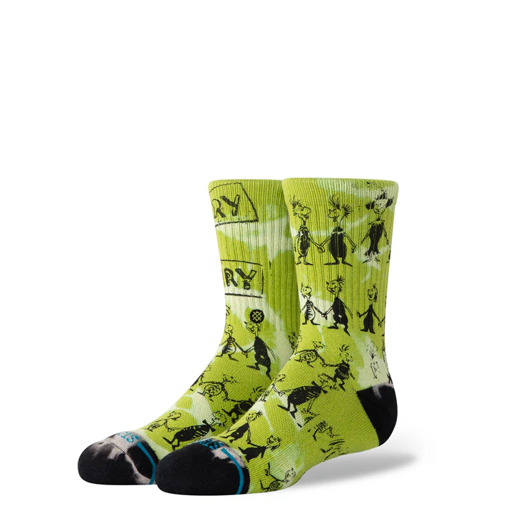 The Grinch X Stance Down in Whoville Crew Socks- Kids