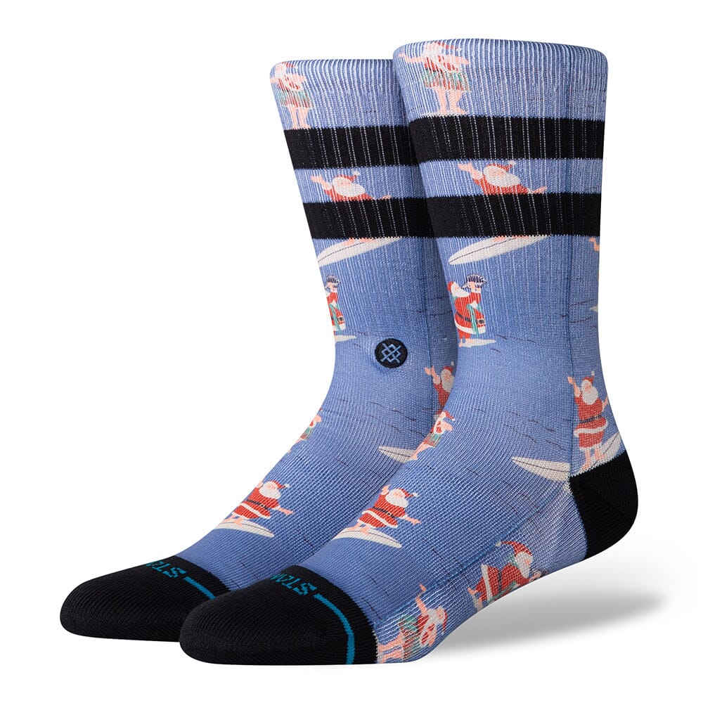 Surfing Santa Crew Socks