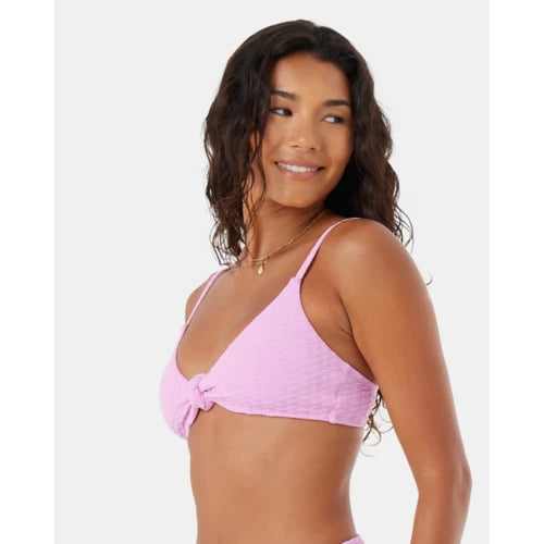 Roxy Women's Haleiwa Knot Bralette Bikini Swim Top