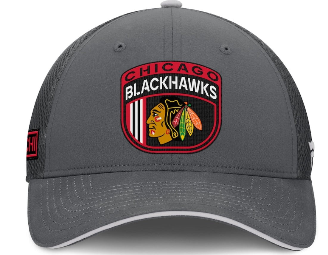 NHL Authentic Pro Home Ice Trucker Adjustable Hat- Chicago Blackhawks
