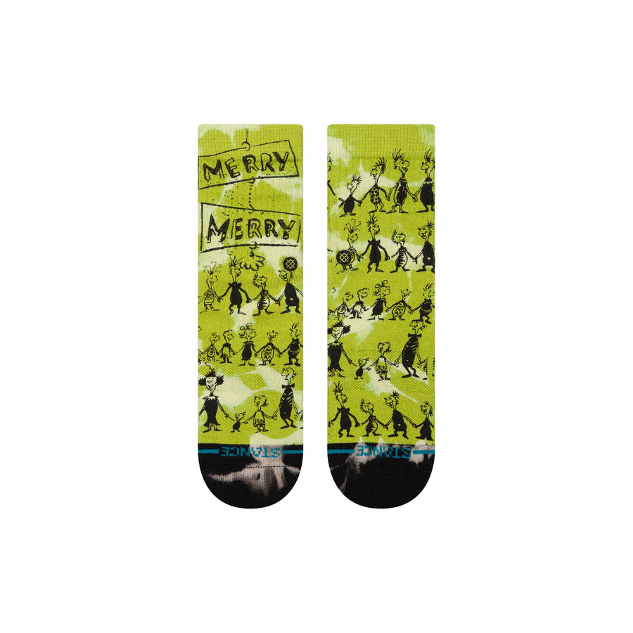 The Grinch X Stance Down in Whoville Crew Socks- Kids