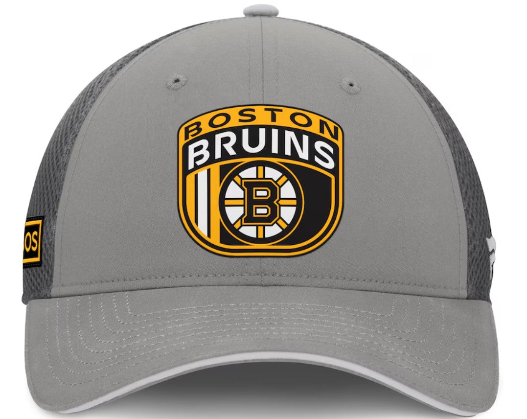 NHL Authentic Pro Home Ice Trucker Adjustable Hat- Boston Bruins