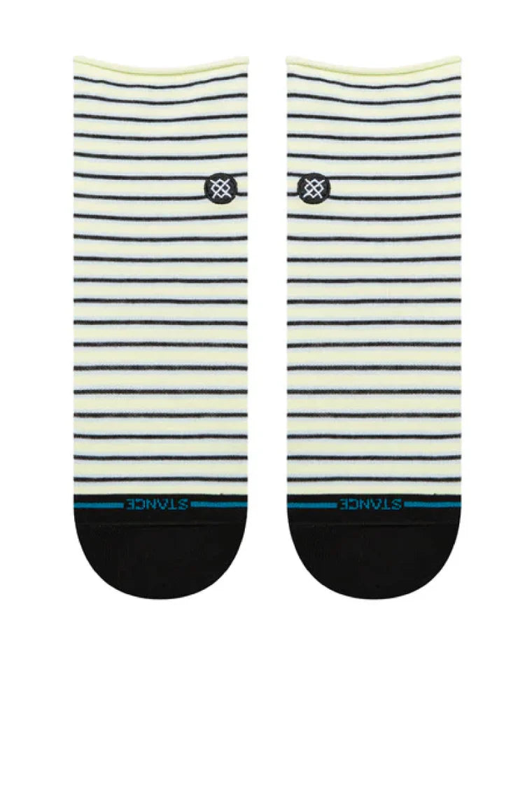 Blue Fade Quarter Sock- Women's