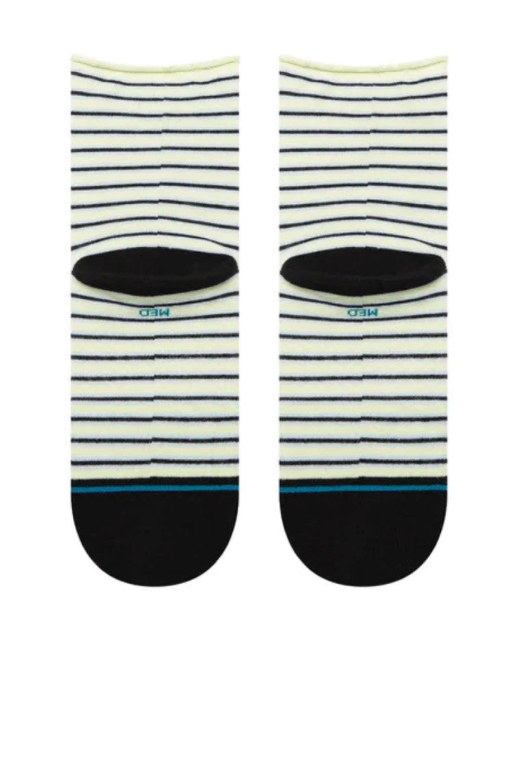Blue Fade Quarter Sock- Women's