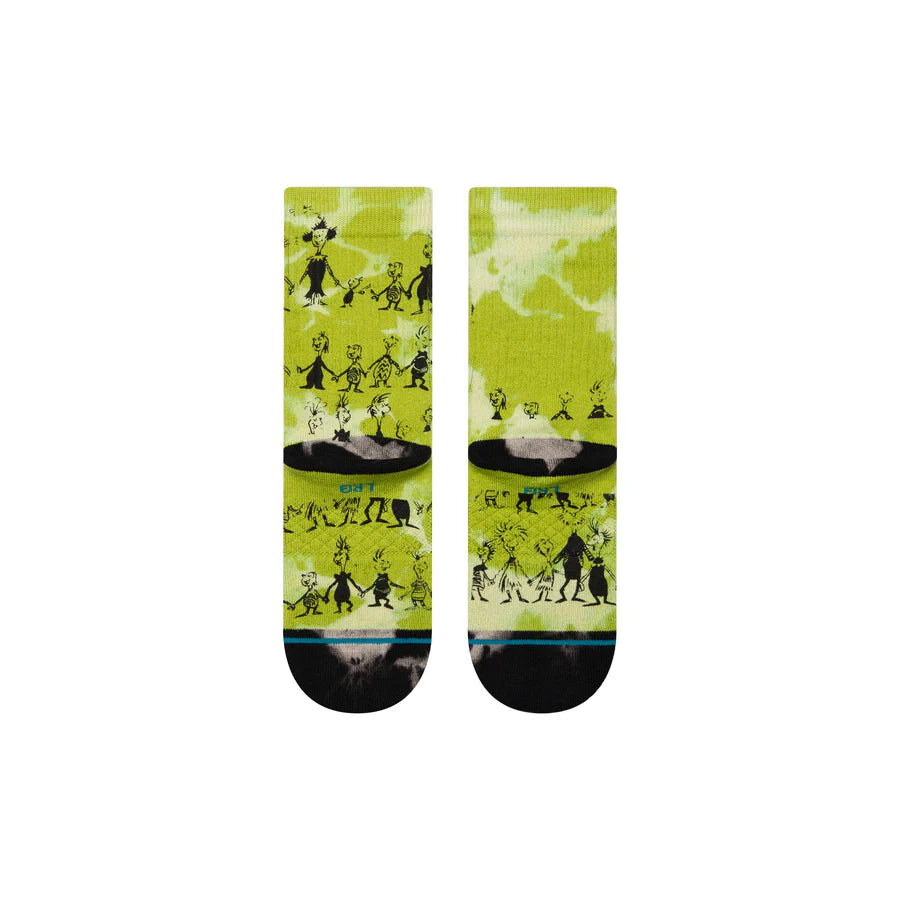 The Grinch X Stance Down in Whoville Crew Socks- Kids