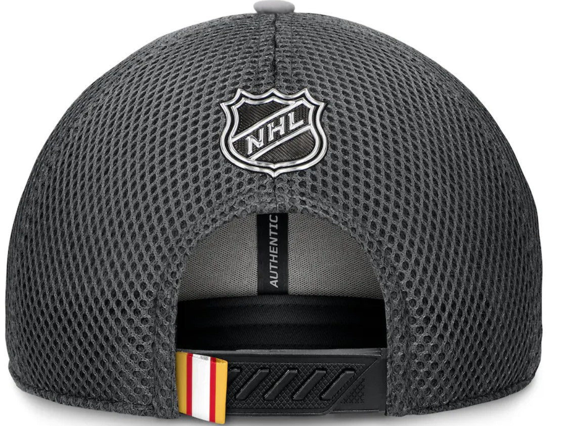 NHL Authentic Pro Home Ice Trucker Adjustable Hat- Calgary Flames