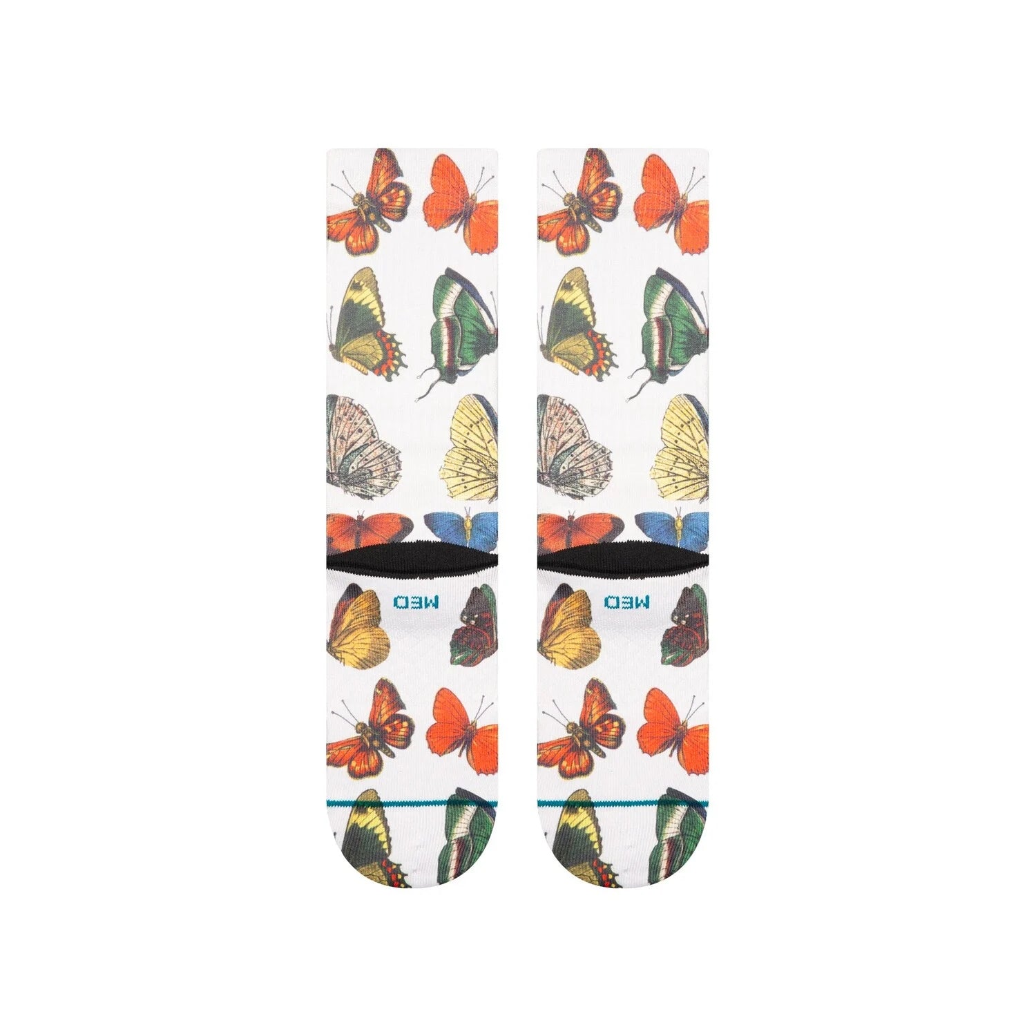 Flutterby Crew Socks- Women's