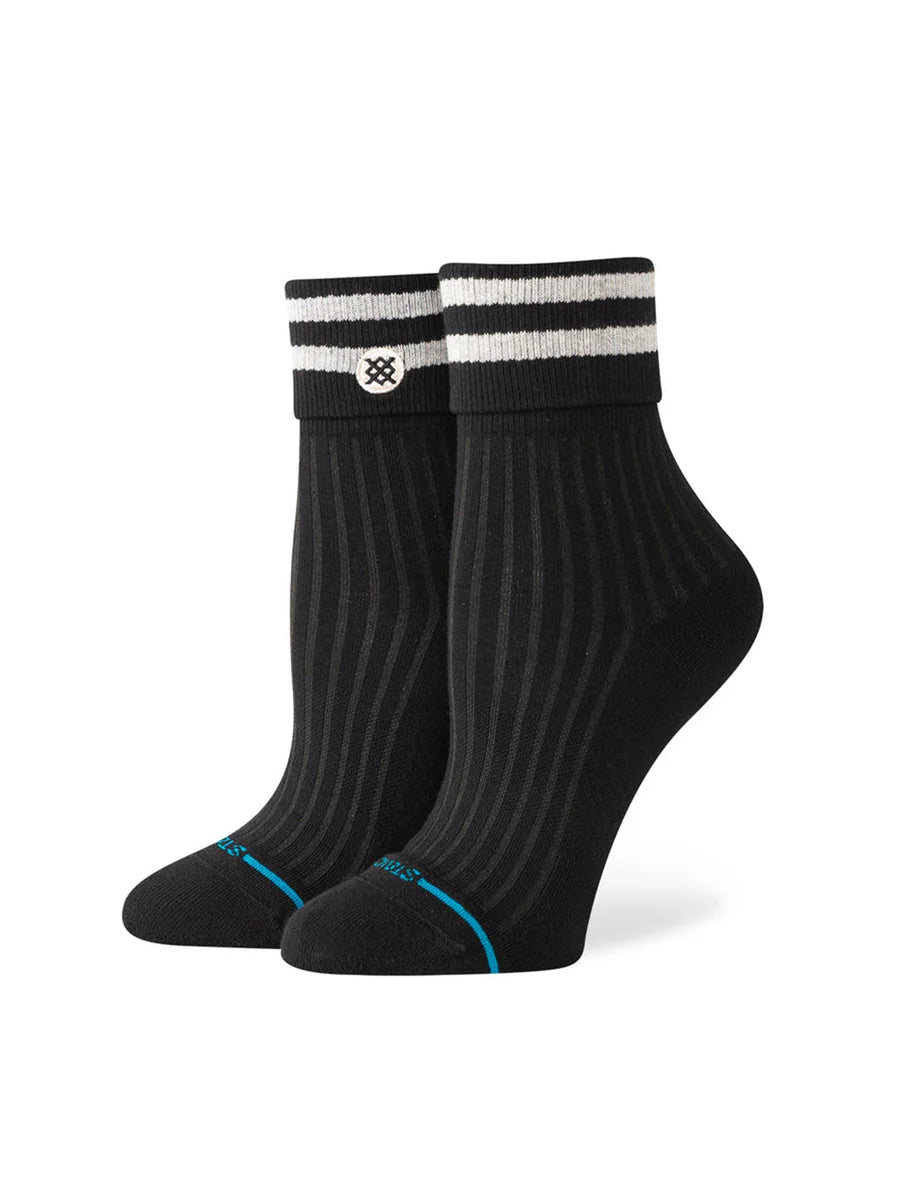 Roll Cuff Quarter Sock- Women's