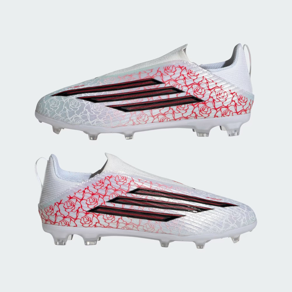 Adidas F50 League Lamine Yamal Laceless Firm Ground Kids Soccer Cleats