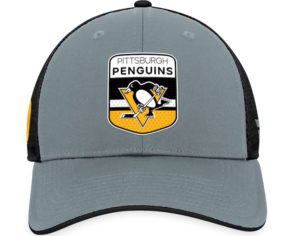 NHL Authentic Pro Home Ice Trucker Adjustable Hat- Pittsburgh Penguins
