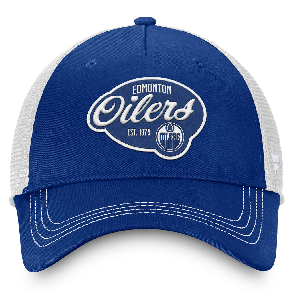 NHL Women's Fundamental 5 Panel Mesh Hat- Edmonton Oilers