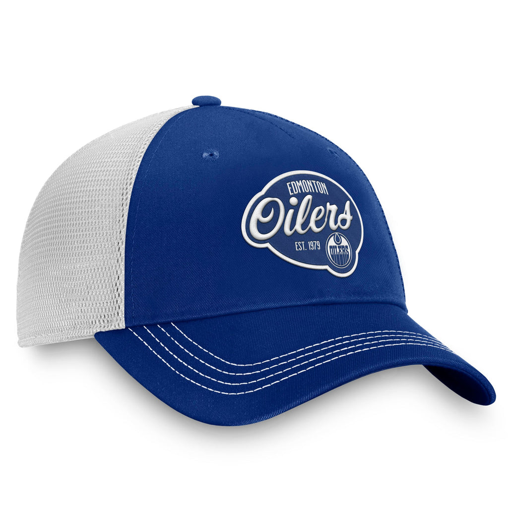 NHL Women's Fundamental 5 Panel Mesh Hat- Edmonton Oilers