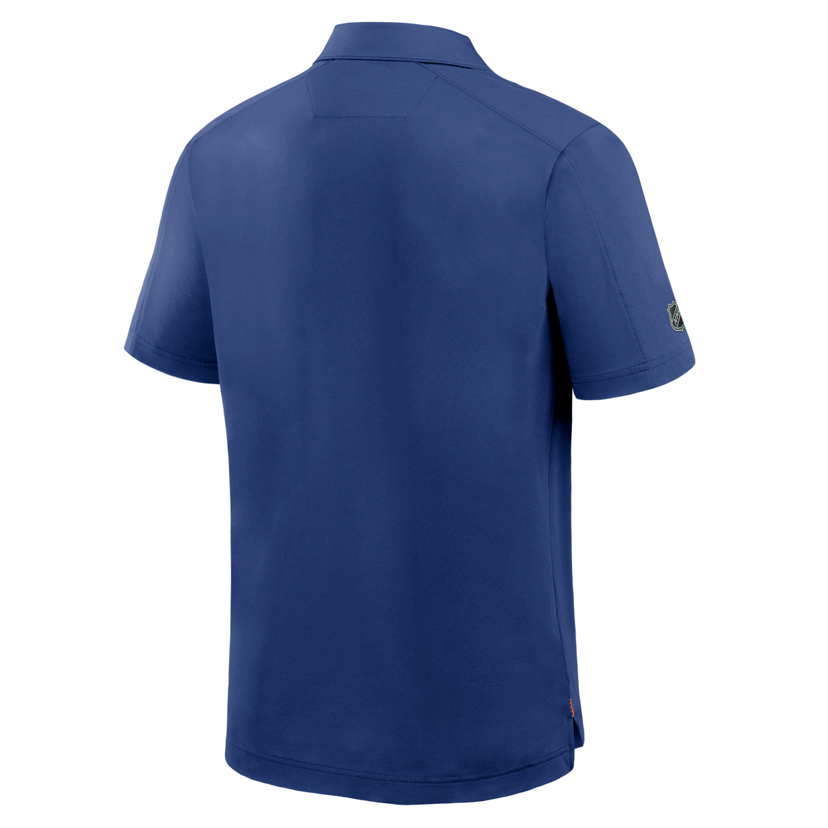 Fanatics Edmonton Oilers Authentic Pro Rink polo cobalt back