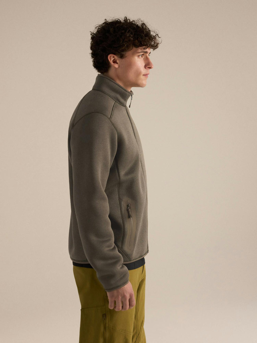 Arc'teryx Men's Covert Cardigan - Mongoose Heather - side