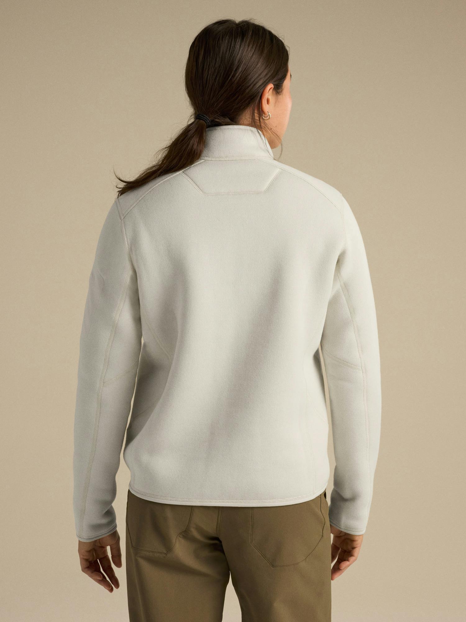 Arc'teryx Women's Covert Cardigan - Arc Silk Heather Salt - back