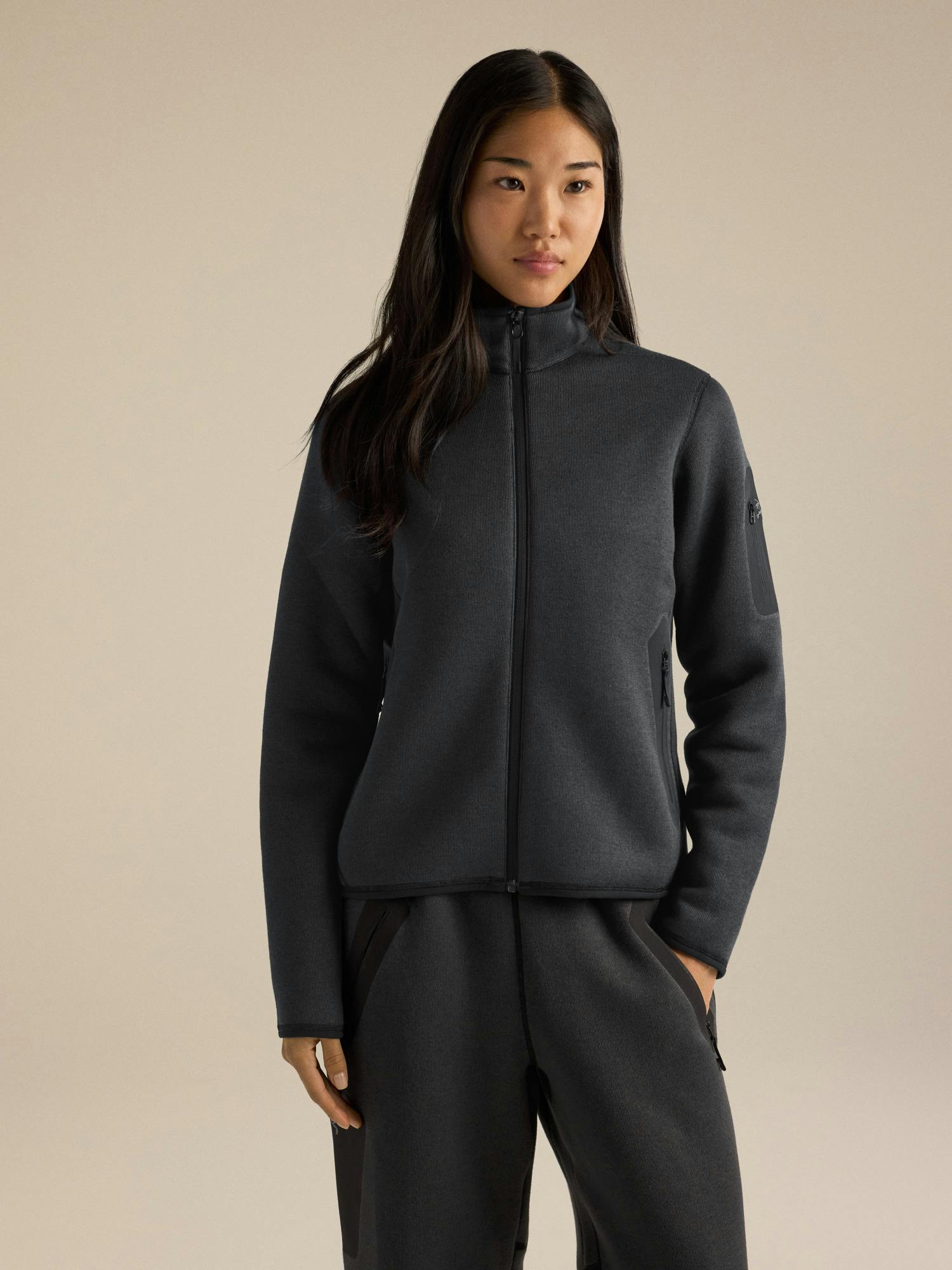 Arc'teryx Women's Covert Cardigan - Black Heather - front
