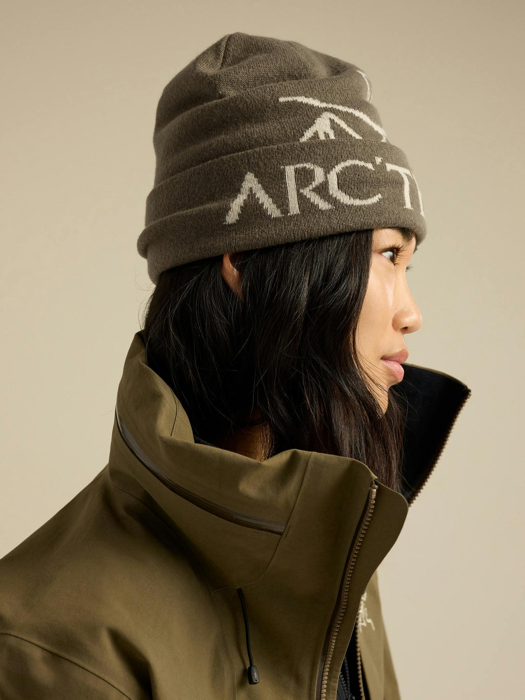 Arc'teryx Bird Word Toque - MONGOOSE / SEA SALT side