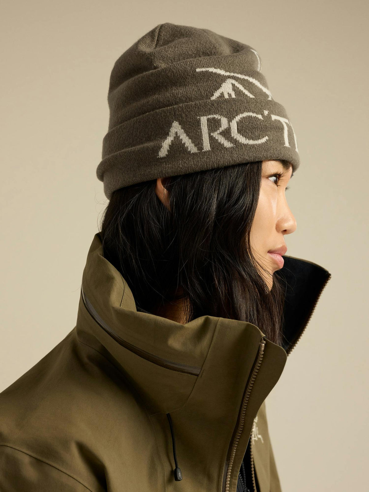 Arc'teryx Bird Word Toque - MONGOOSE / SEA SALT side