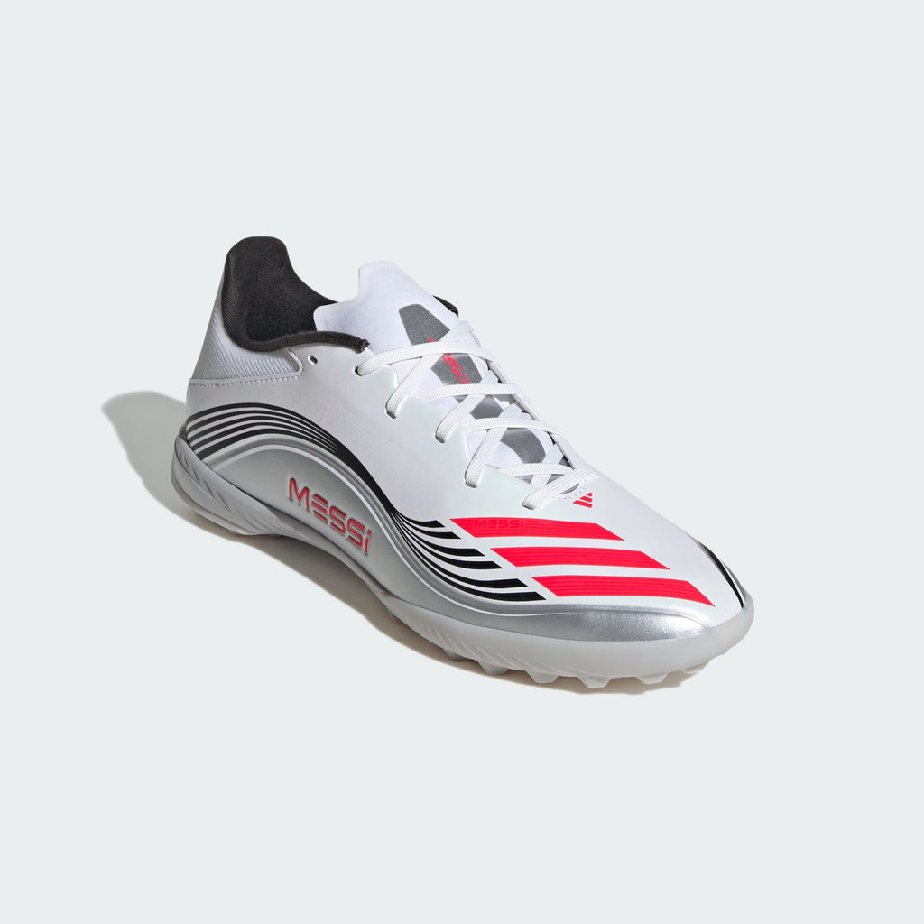 Adidas Men's F50 Messi League Turf Soccer Shoes - White/Red