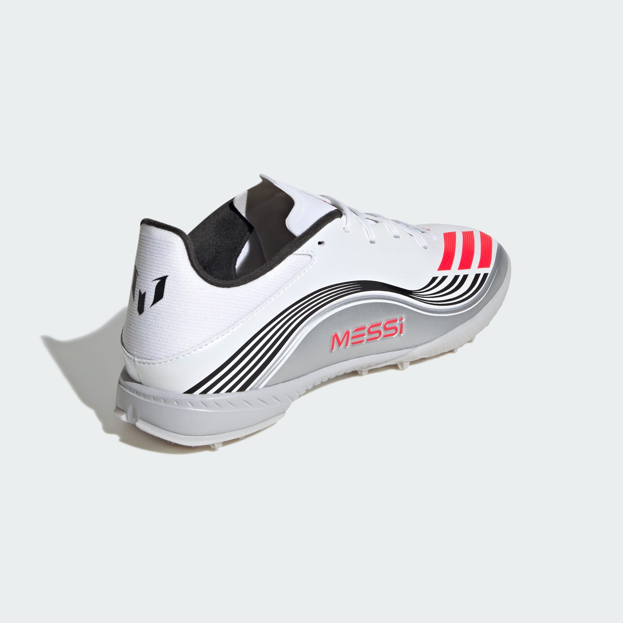Adidas Men's F50 Messi League Turf Soccer Shoes - White/Red