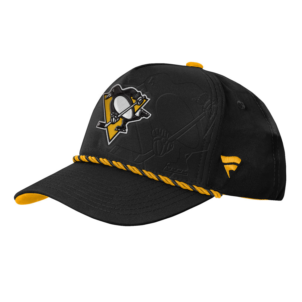 Outerstuff Pittsburgh Penguins 2026 NHL Draft Podium Youth Hat - three-quarter left