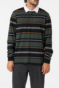 O'Neill Tickets Long Sleeve Rugby Shirt - Hunter Green front