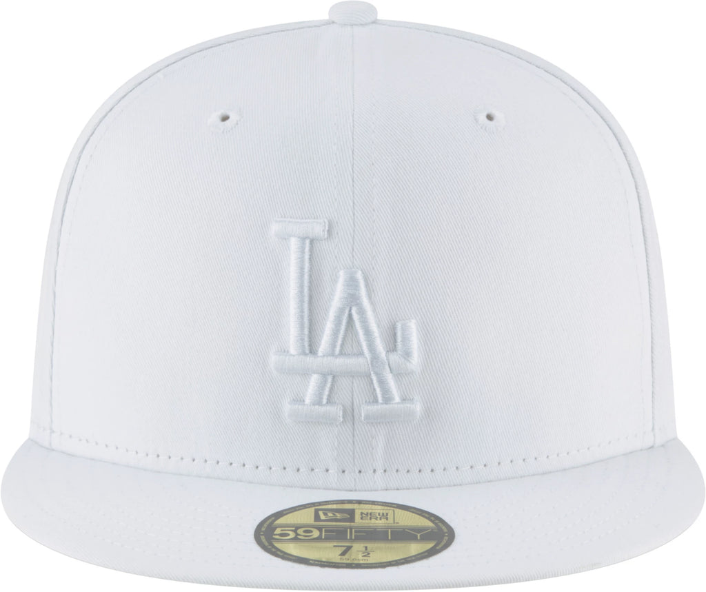 New Era Los Angeles Dodgers 59Fifty Basic White Fitted Hat
