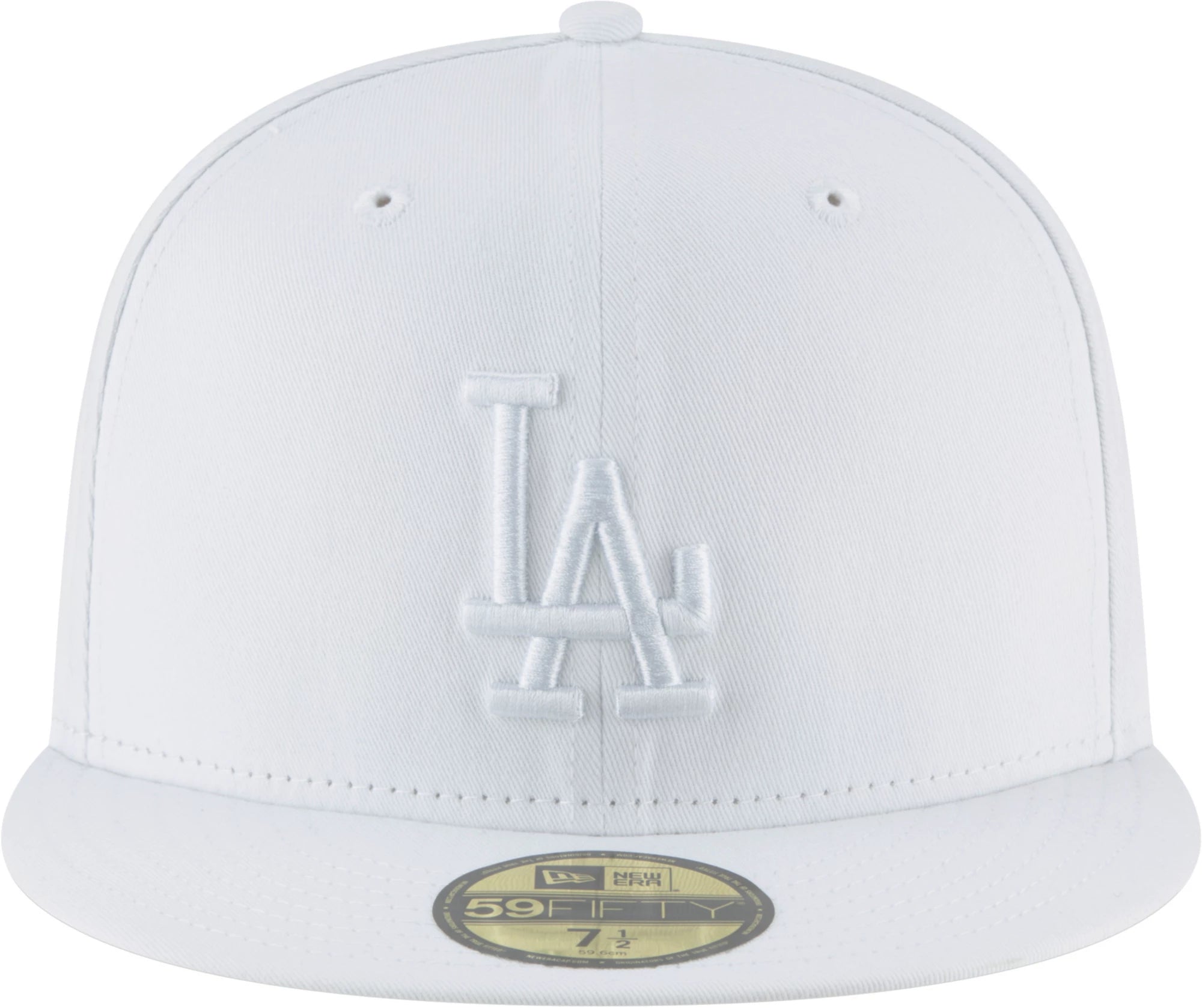 New Era Los Angeles Dodgers 59Fifty Basic White Fitted Hat