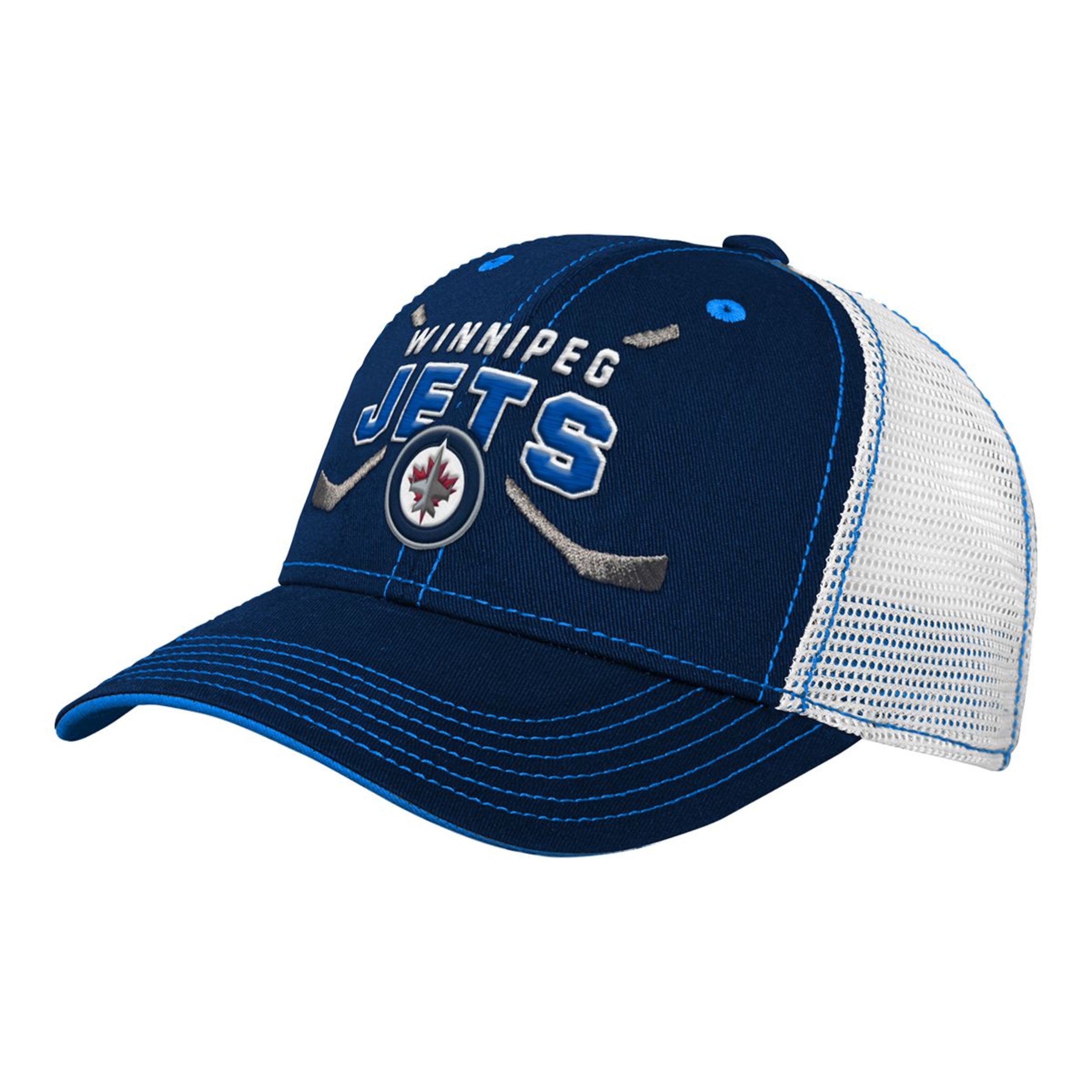 Outerstuff Youth Winnipeg Jets Lockup Meshback Adjustable Hat