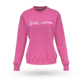 Barbie x CCM Pink Embroidered Crewneck Adult, front view