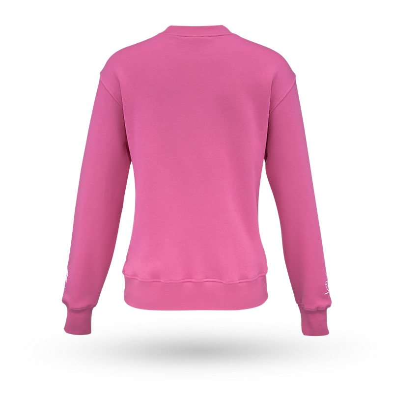 Barbie x CCM Pink Embroidered Crewneck Adult, back view