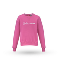 Barbie x CCM Pink Embroidered Crewneck Youth, front view